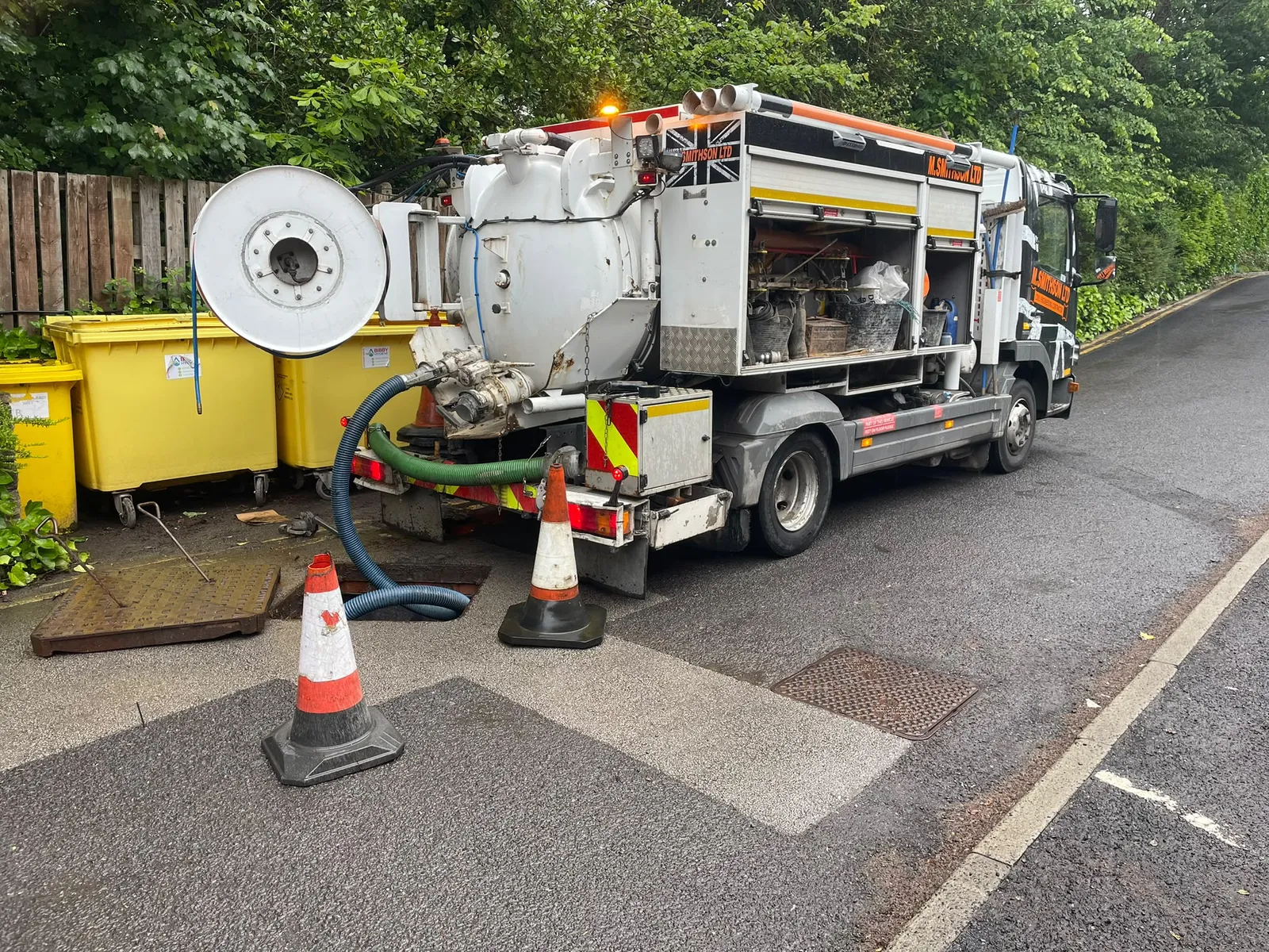 CDS jetting truck on an emergency call-out